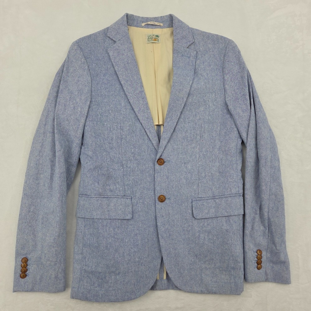 SCOTCH & SODA Vintage Style Chambray Blazer Jacket Sz 48 Scotch California